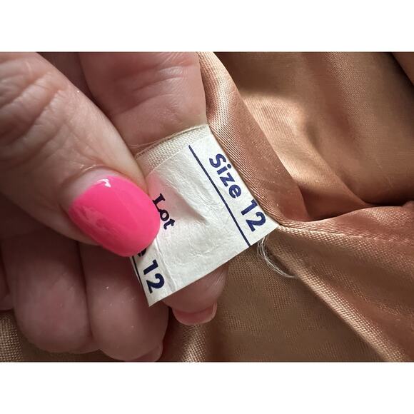 Vintage 1960’s Faux Fur Leather Penny Lane Belted Trench Coat Sz Small - Picture 14 of 16